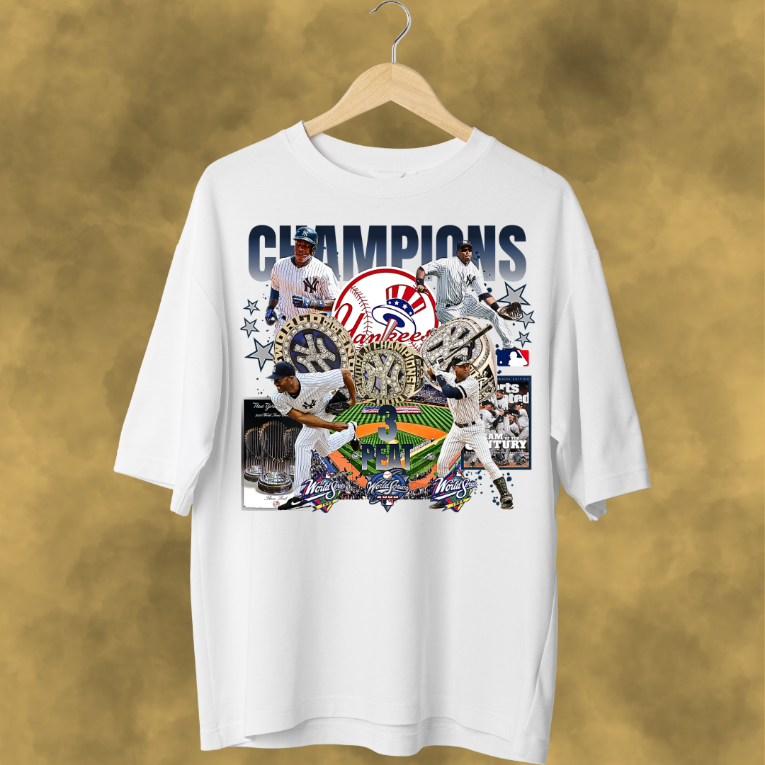 NY YANKEES “3PEAT” TEE