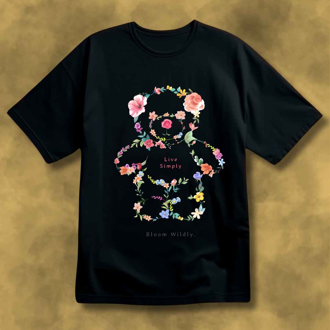 LIVE SIMPLY BEAR TEE