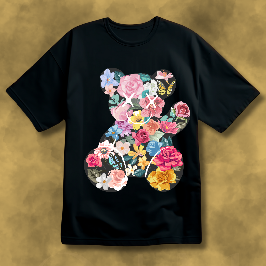 FLORAL BEAR TEE