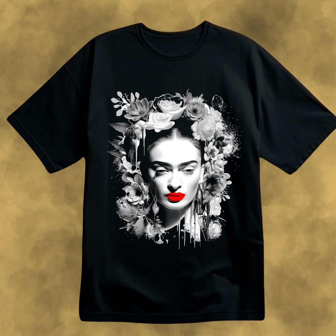 FRIDA KAHLO “RED LIPS” TEE