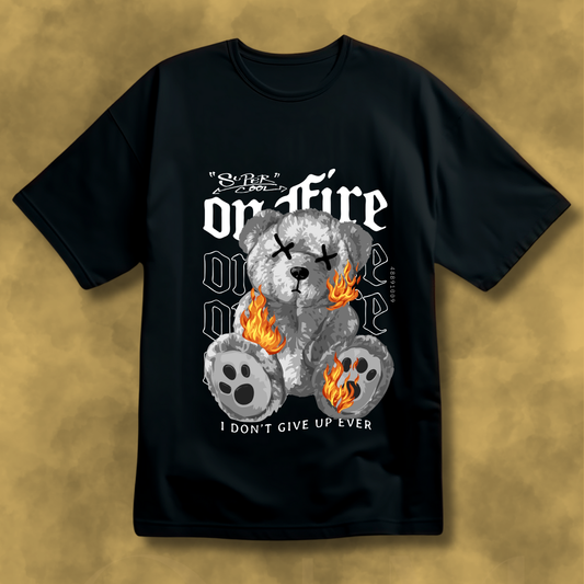ON FIRE BEAR TEE