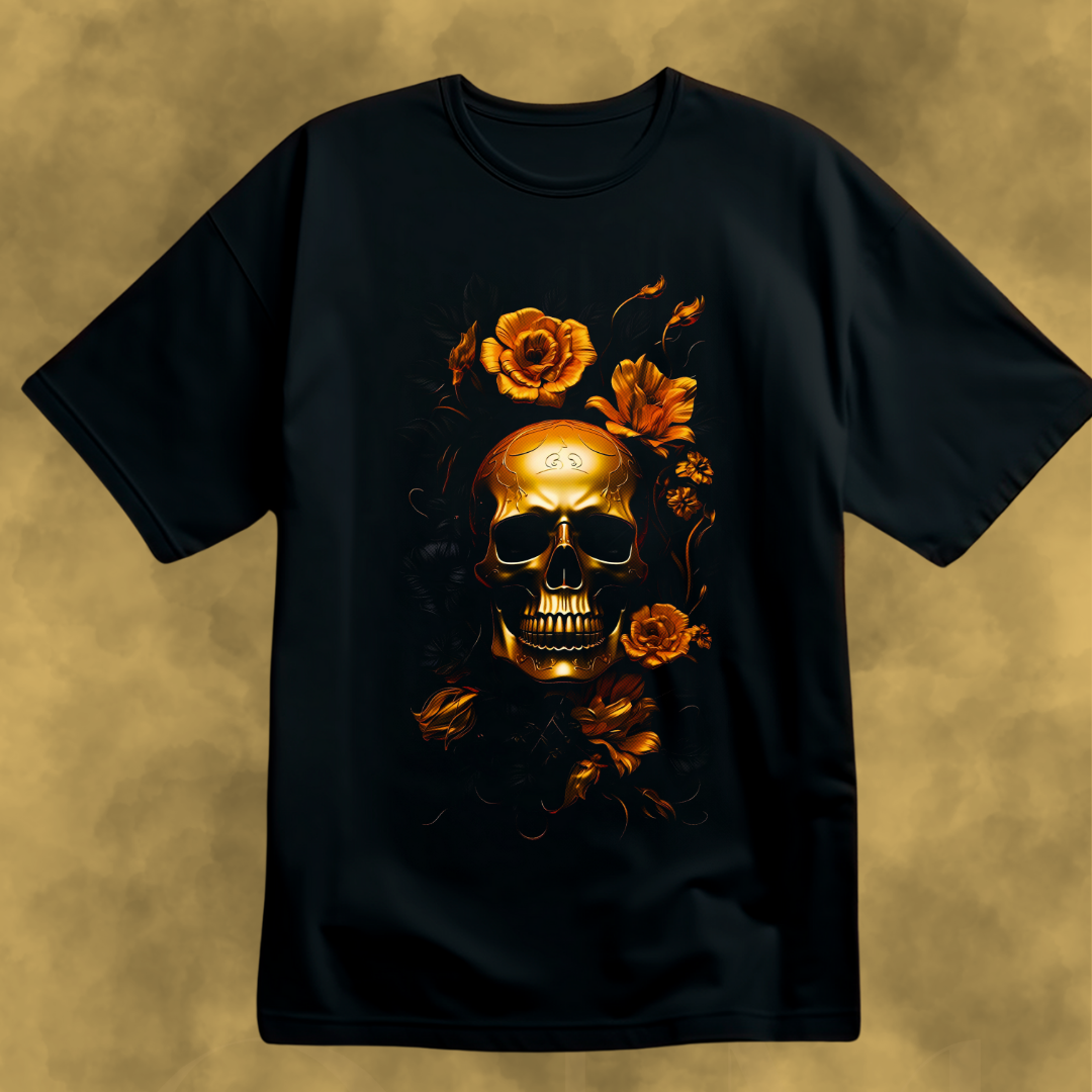 GOLD SKULL TEE